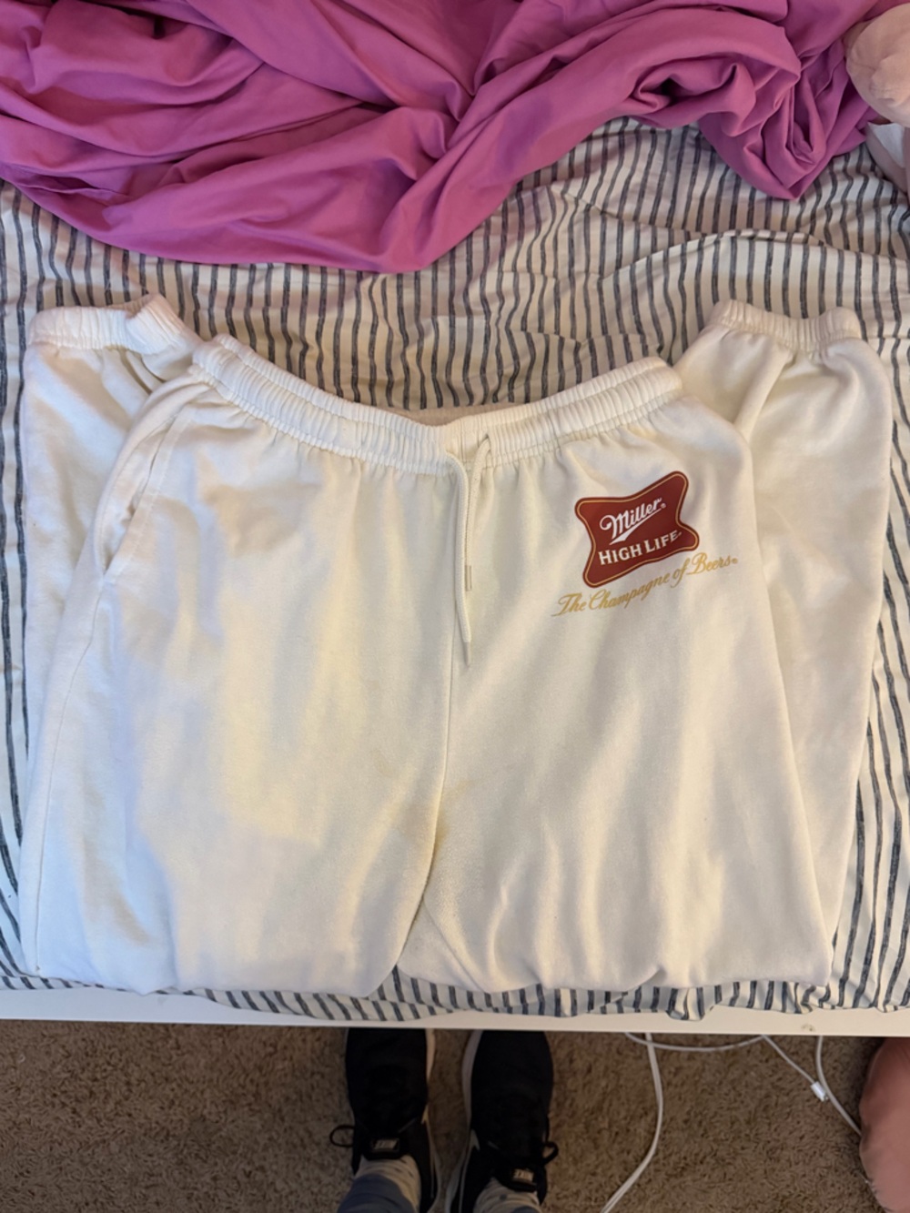 Miller High Life White Logo Sweatpants